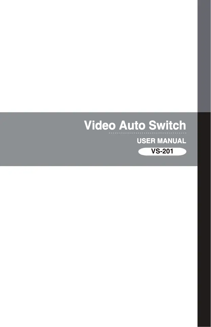 Page 1 de la notice Manuel utilisateur ATen AT-VS201