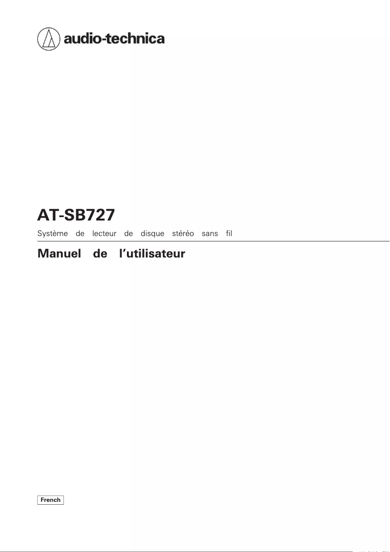 Page 1 de la notice Manuel utilisateur Audio-Technica AT-SB727