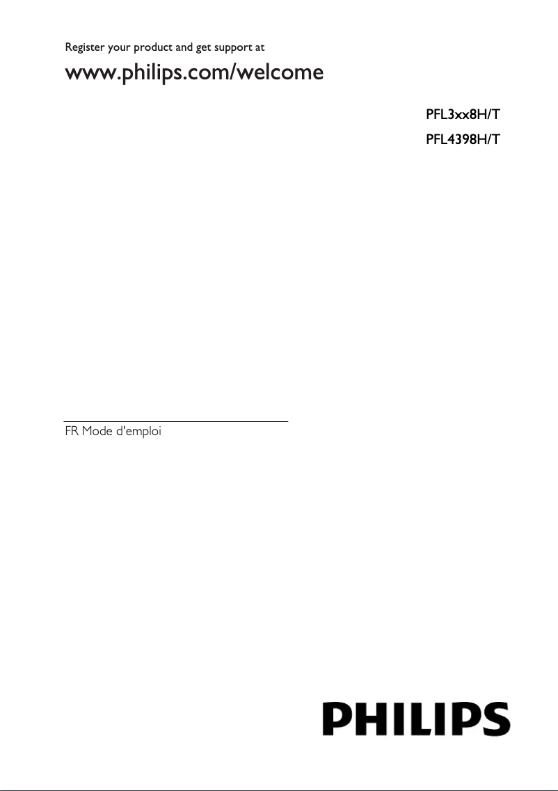 Page n°1 - Manuel utilisateur Philips 39PFL4398T