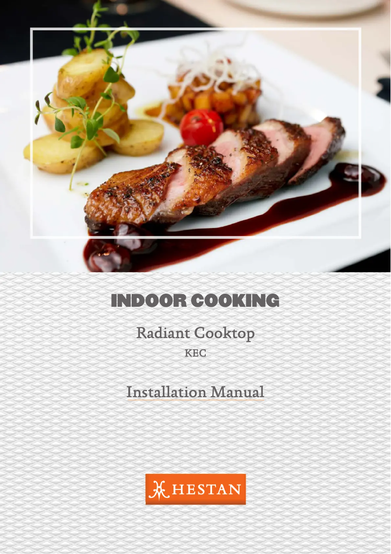 Page 1 de la notice Guide d'installation Hestan KEC30-BK