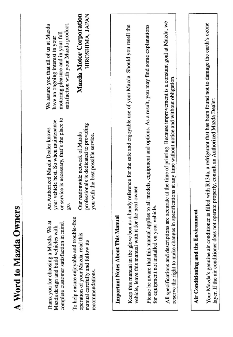 Página 1 del manual Manual de usuario Mazda MX-5 (2000)