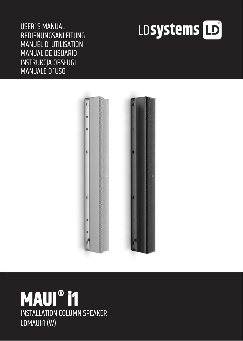 Page 1 de la notice Manuel utilisateur LD Systems MAUI i1
