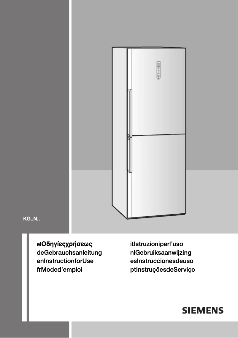 Page 1 de la notice Manuel utilisateur Siemens KG46NH70