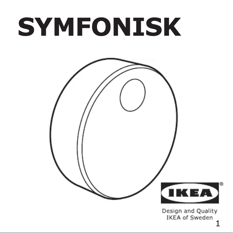 Page 1 de la notice Instructions / montage Ikea SYMFONISK