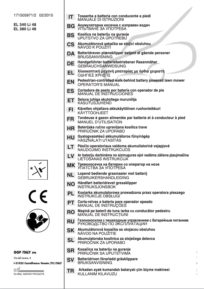 Page n°1 - Manuel utilisateur Alpina AL1 34 LI