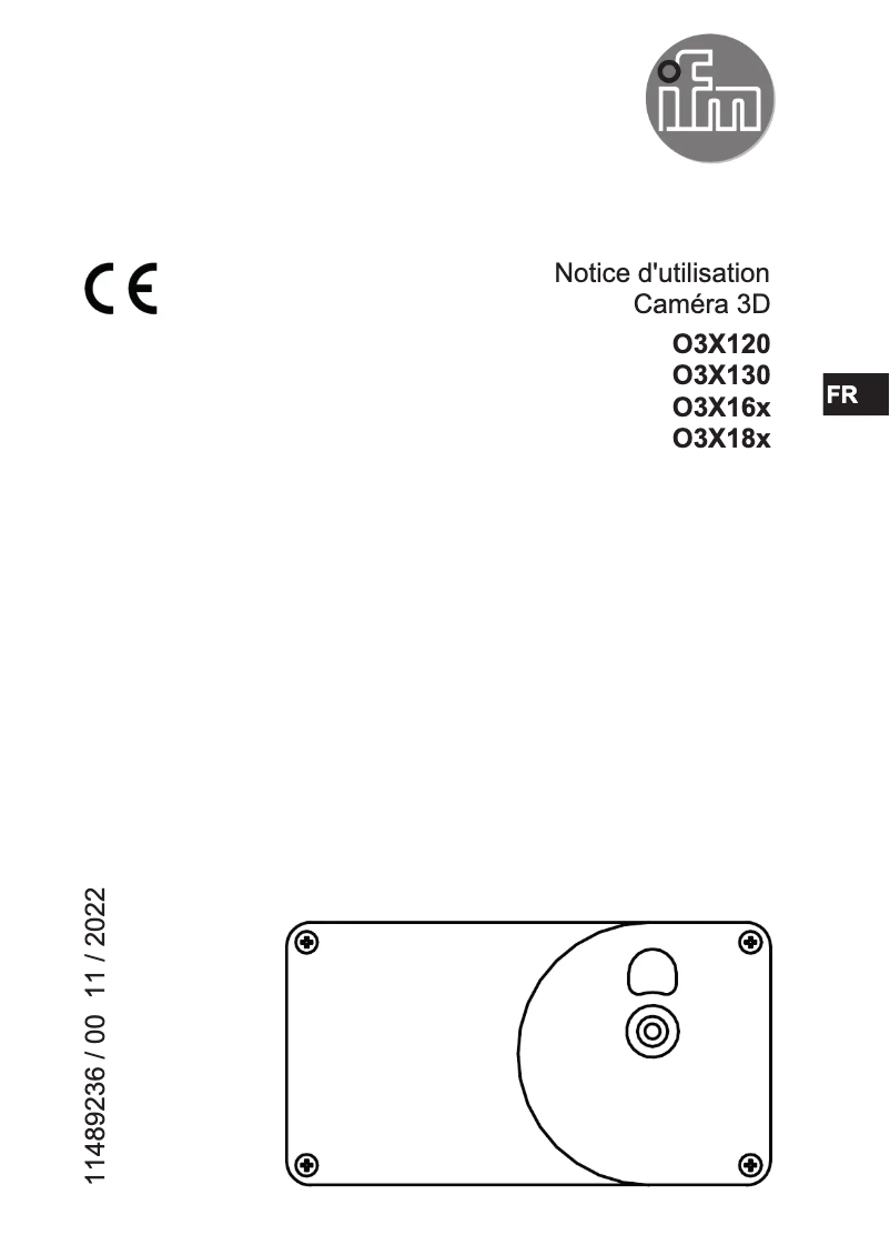 Page 1 de la notice Manuel utilisateur IFM O3X130