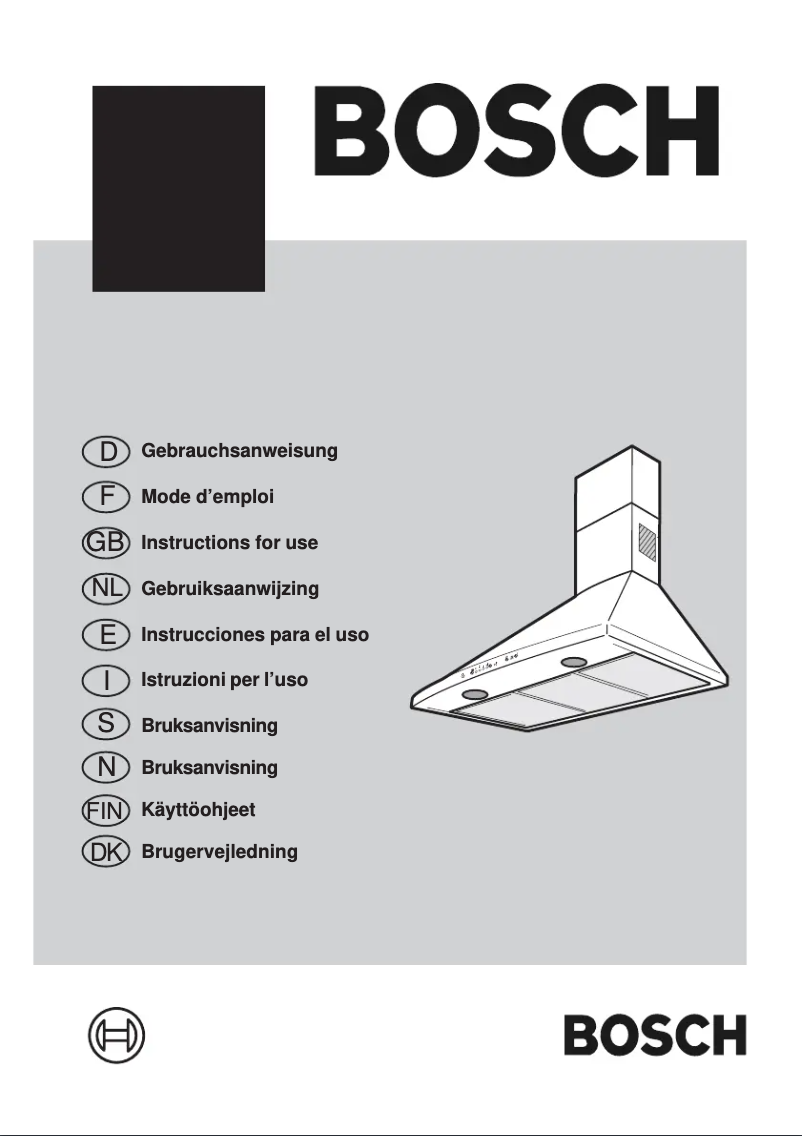 Page 1 de la notice Manuel utilisateur Bosch DKE975B
