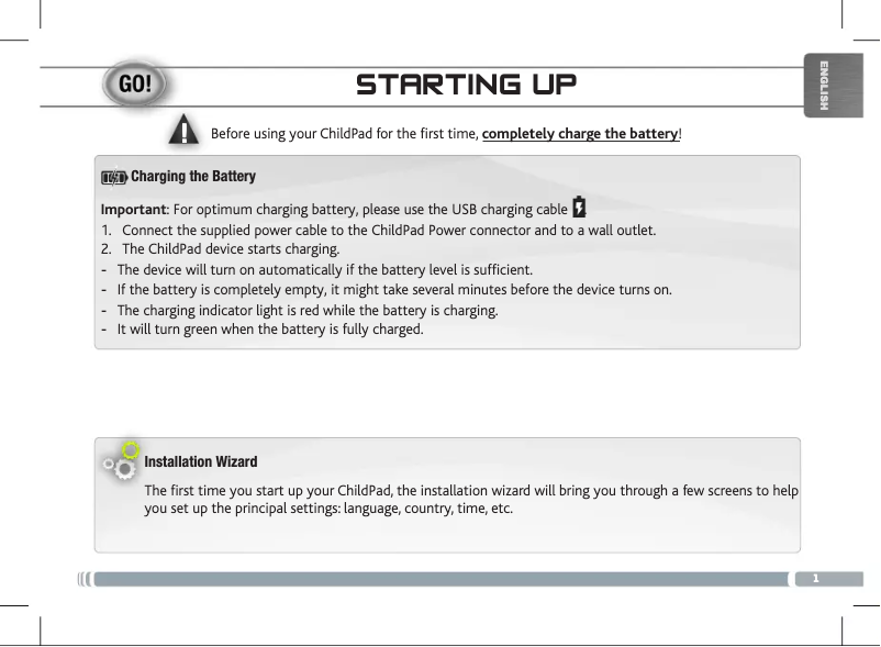 Página 1 del manual Manual de usuario Arnova ChildPad