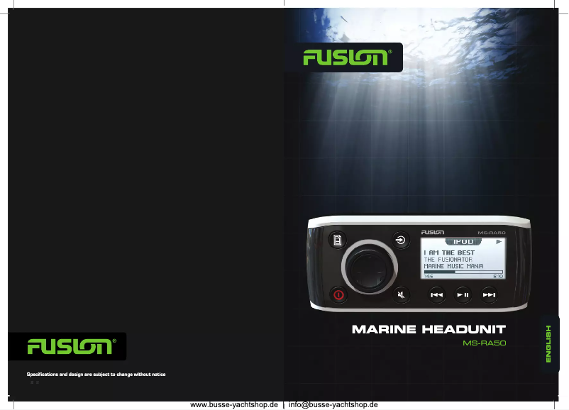 Página 1 del manual Manual de usuario Fusion MS-RA50