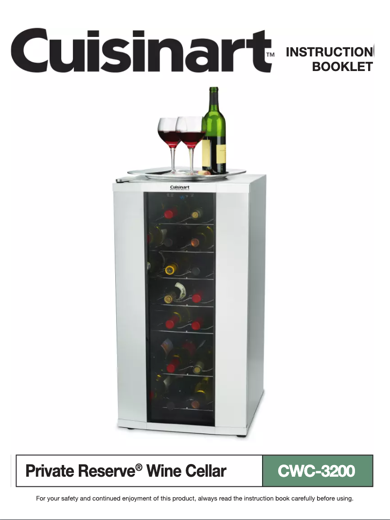 Página 1 del manual Manual de usuario Cuisinart Private Reserve CWC-3200