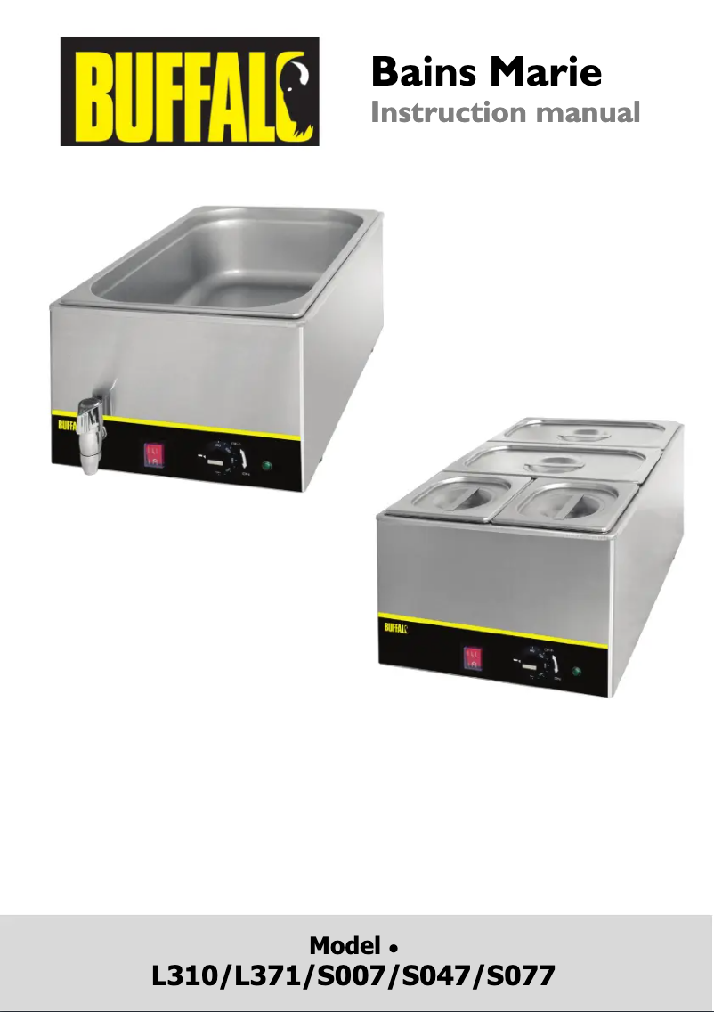 Page 1 de la notice Manuel utilisateur Buffalo S077