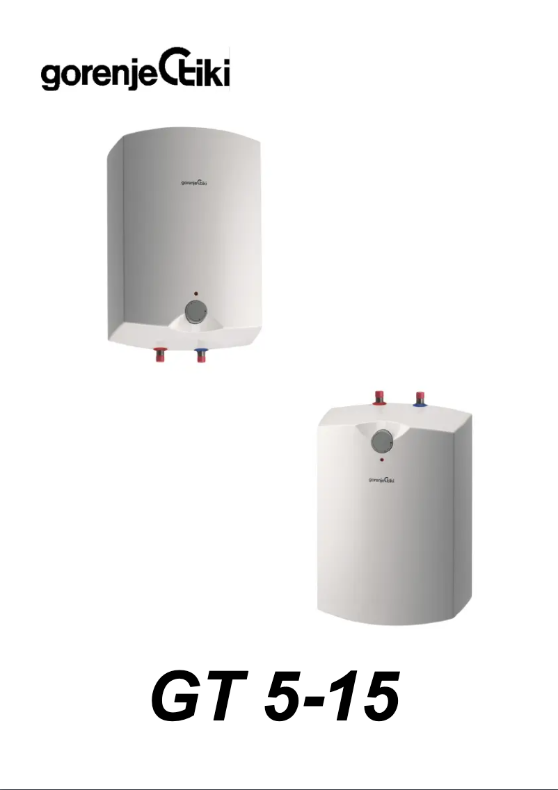 Página 1 del manual Manual de usuario Gorenje GT5U