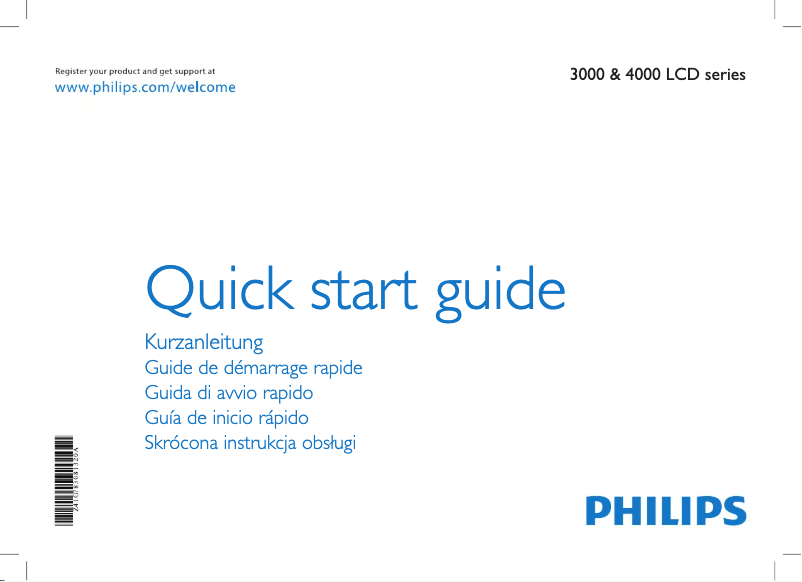 Page n°1 - Guide de démarrage rapide Philips 32PFL3506H