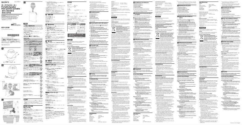 Page n°1 - Manuel utilisateur Sony RDP-CA3M