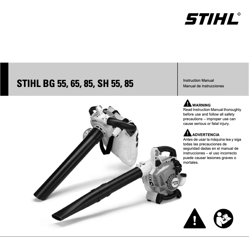 Page 1 de la notice Manuel utilisateur Stihl BG 85