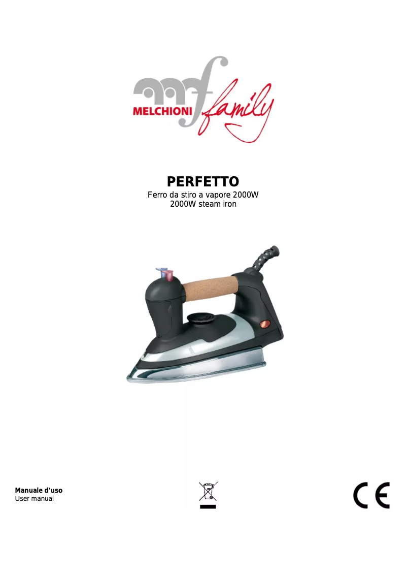 Página 1 del manual Manual de usuario Melchioni PERFETTO