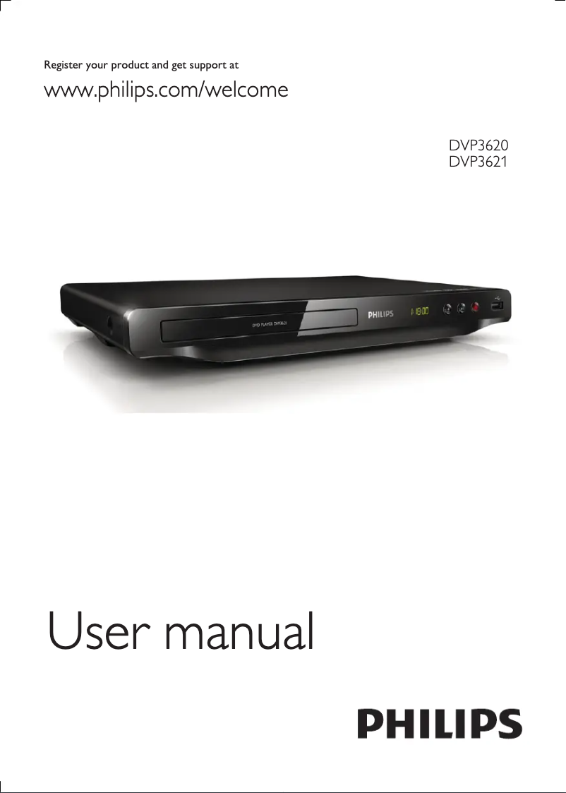 Page n°1 - Manuel utilisateur Philips DVP3621