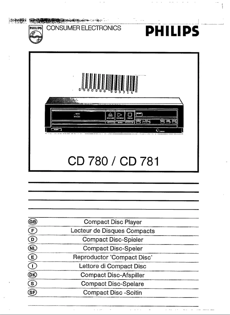 Página 1 del manual Manual de usuario Philips CD780