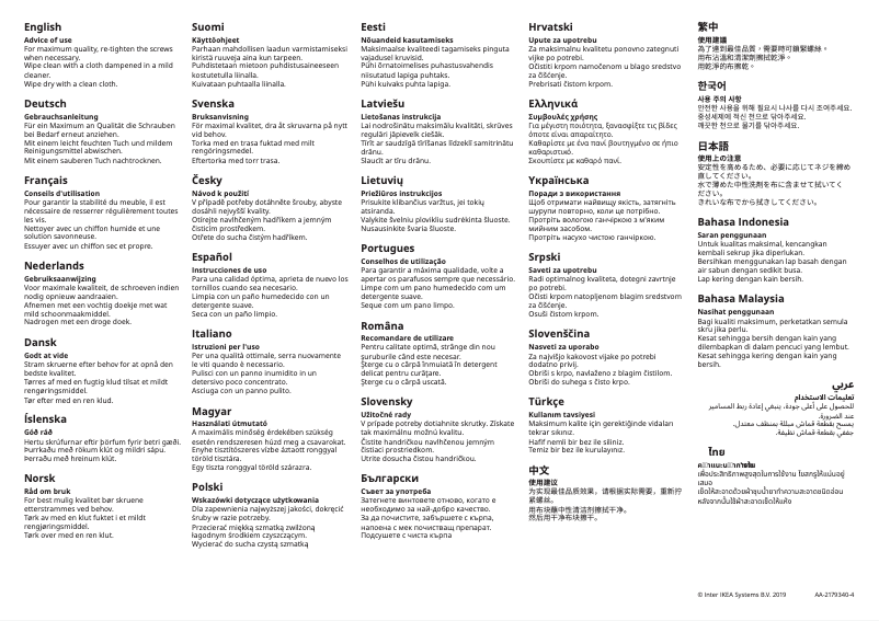 Page 1 de la notice Manuel utilisateur Ikea FREDDE 104.510.68