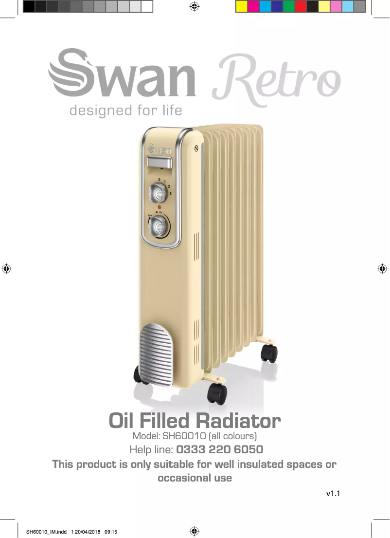 Page 1 de la notice Manuel utilisateur Swan SH60010PN