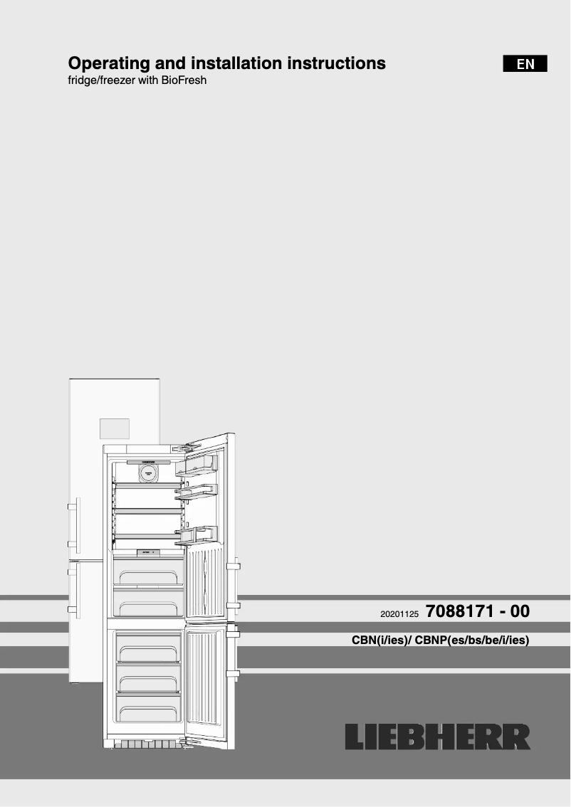 Page 1 de la notice Manuel utilisateur Liebherr CBNbe 5778 Premium