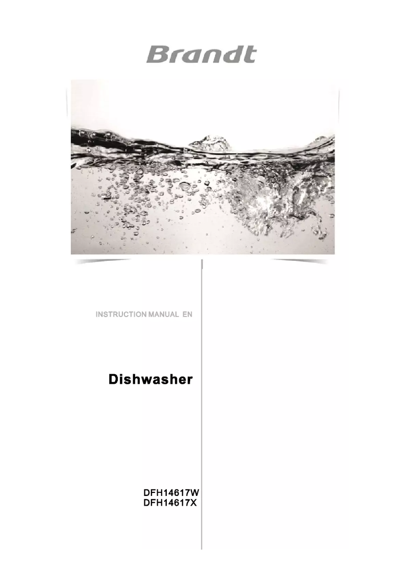 Page 1 de la notice Manuel utilisateur Brandt DFH14617W
