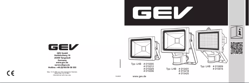 Página 1 del manual Manual de usuario GEV LHB 15616