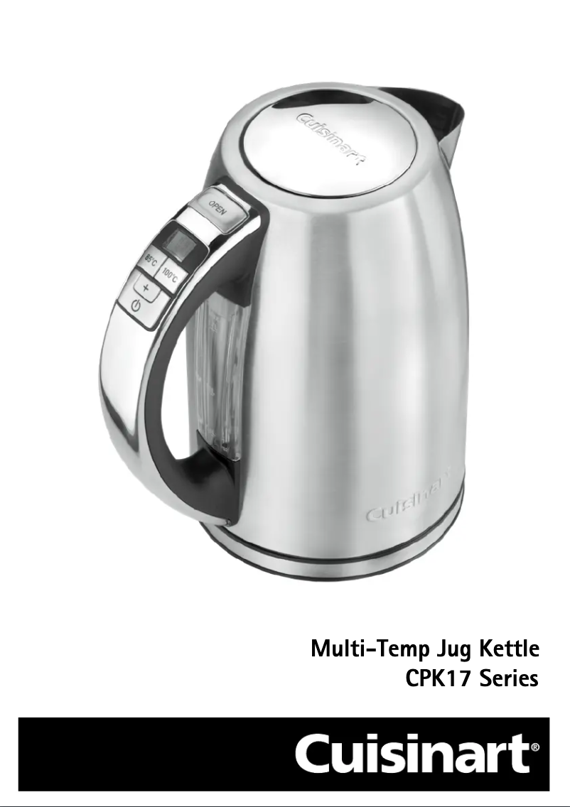 Page 1 de la notice Manuel utilisateur Cuisinart CPK17PIU
