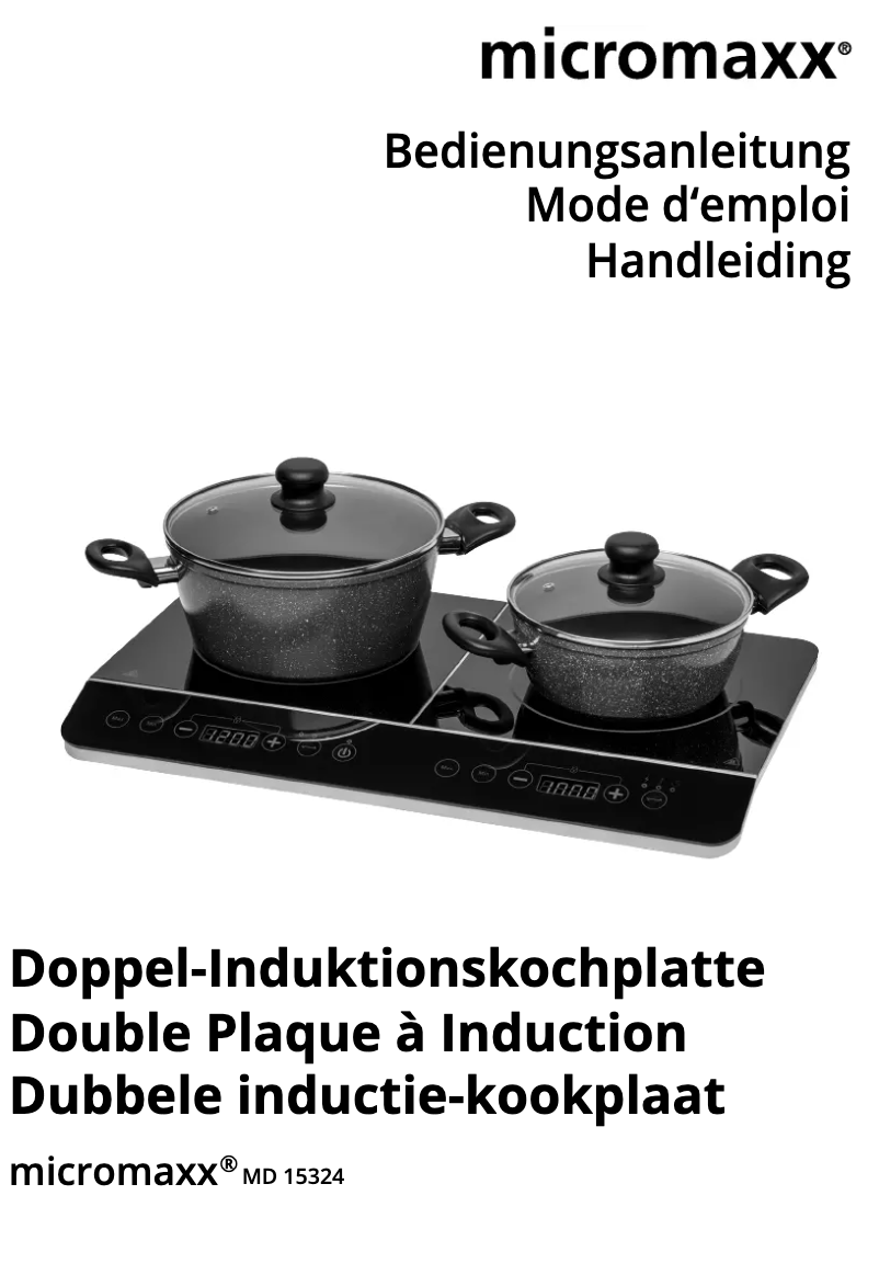 Page 1 de la notice Manuel utilisateur Micromaxx MD 15324