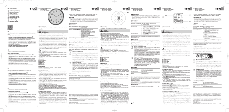 Page 1 de la notice Manuel utilisateur TFA XXL 60.3548.02