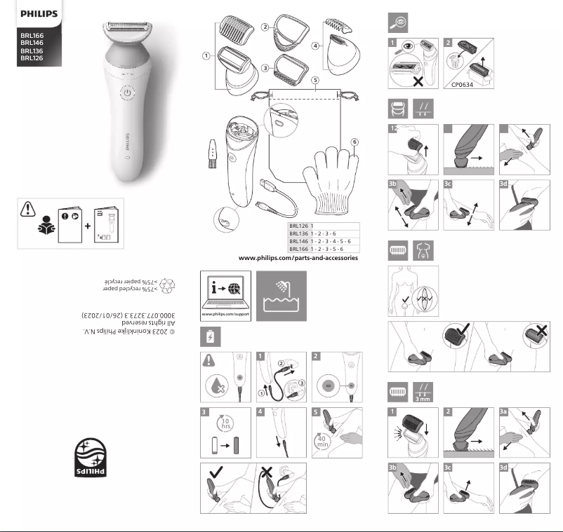 Página 1 del manual Manual de usuario Philips BRL166