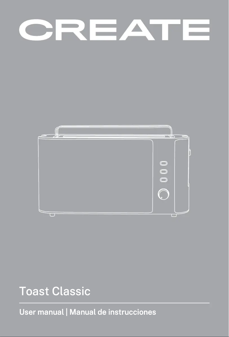 Page 1 de la notice Manuel utilisateur Create Toast Classic