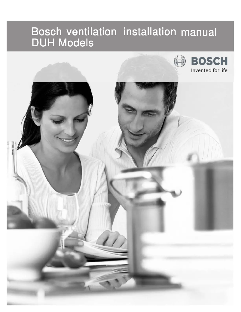 Page 1 de la notice Guide d'installation Bosch DUH30252UC