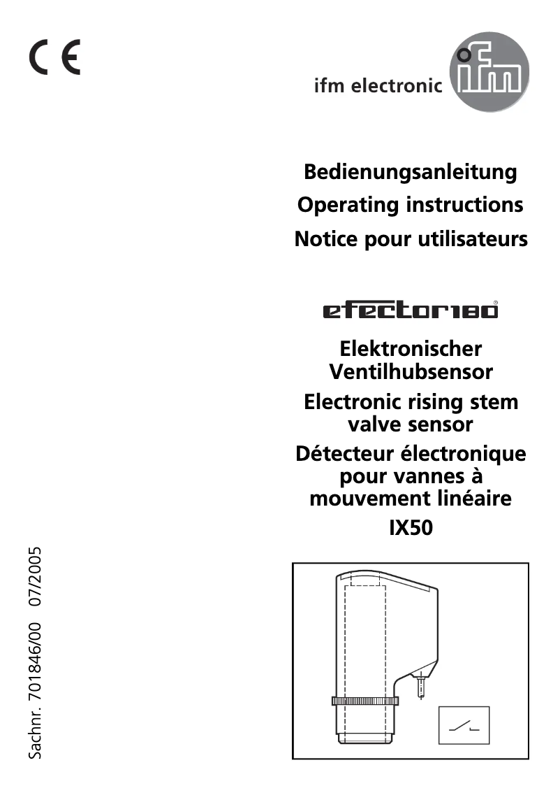 Página 1 del manual Manual de usuario IFM IX5006