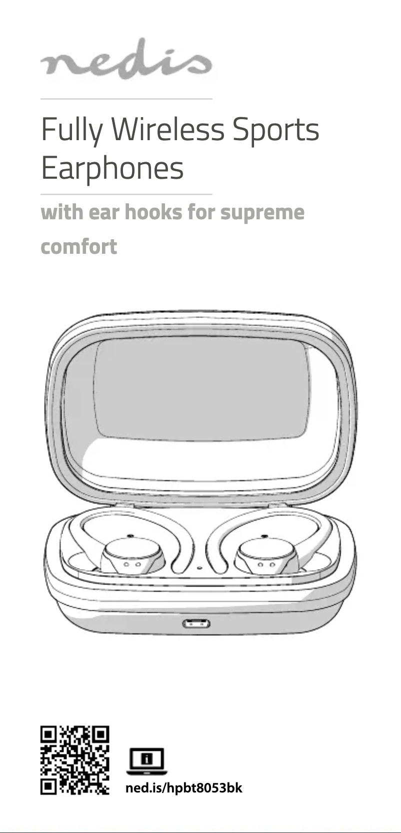 Page 1 de la notice Manuel utilisateur Nedis HPBT8053BK