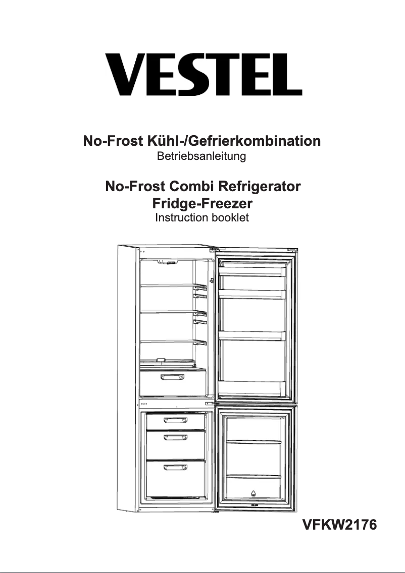 Page 1 de la notice Manuel utilisateur Vestel VFKW2176