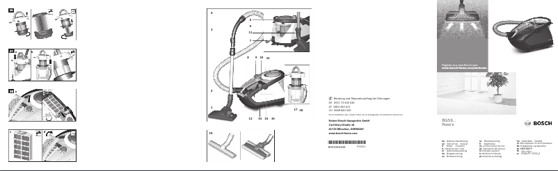Page 1 de la notice Manuel utilisateur Bosch BGS6PRO3