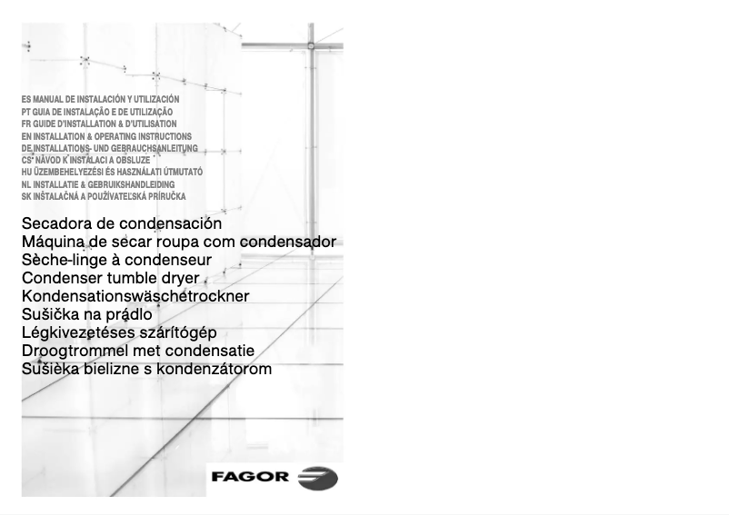 Page 1 de la notice Manuel utilisateur Fagor SF-800CD