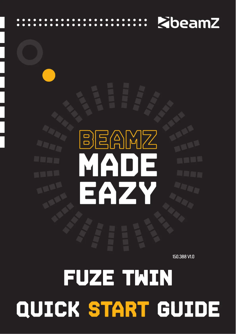 Page 1 de la notice Guide de démarrage rapide BeamZ Fuze Twin