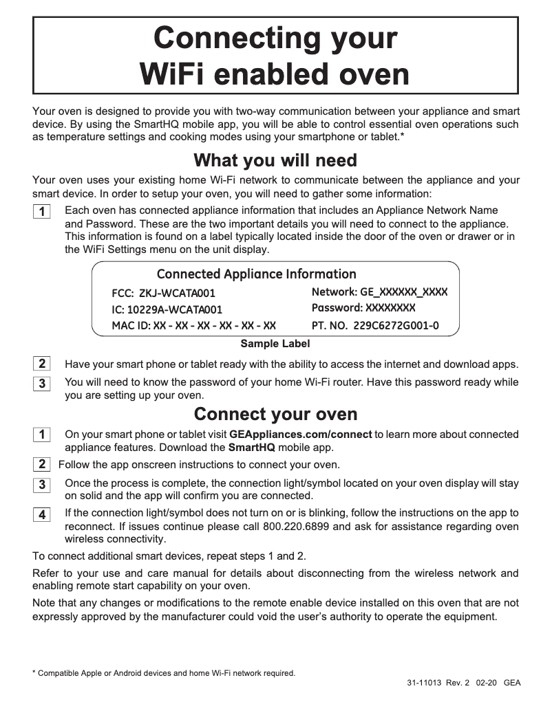 Page 1 of the manual Instructions / Assembly GE CGS700M2NS5