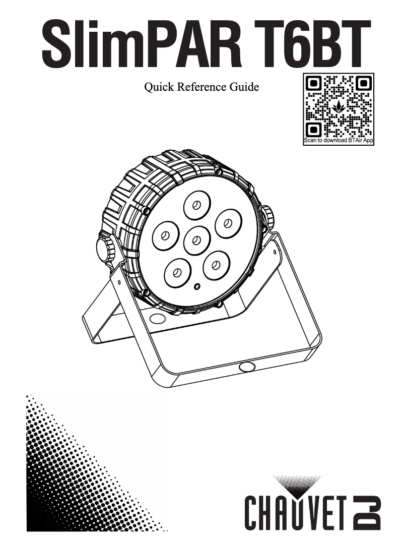 Page 1 de la notice Manuel utilisateur Chauvet SlimPAR T6BT