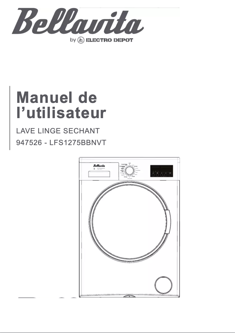 Página 1 del manual Manual de usuario Bellavita LFS 1275 BBN VT