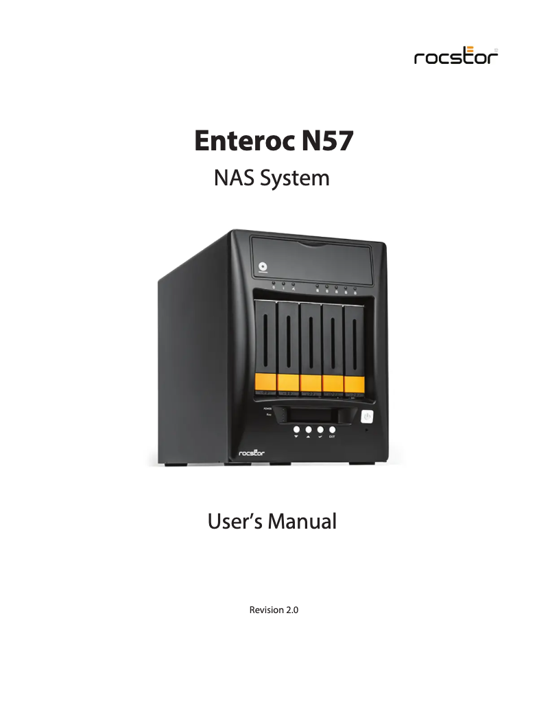 Page 1 de la notice Manuel utilisateur Rocstor Enteroc N57