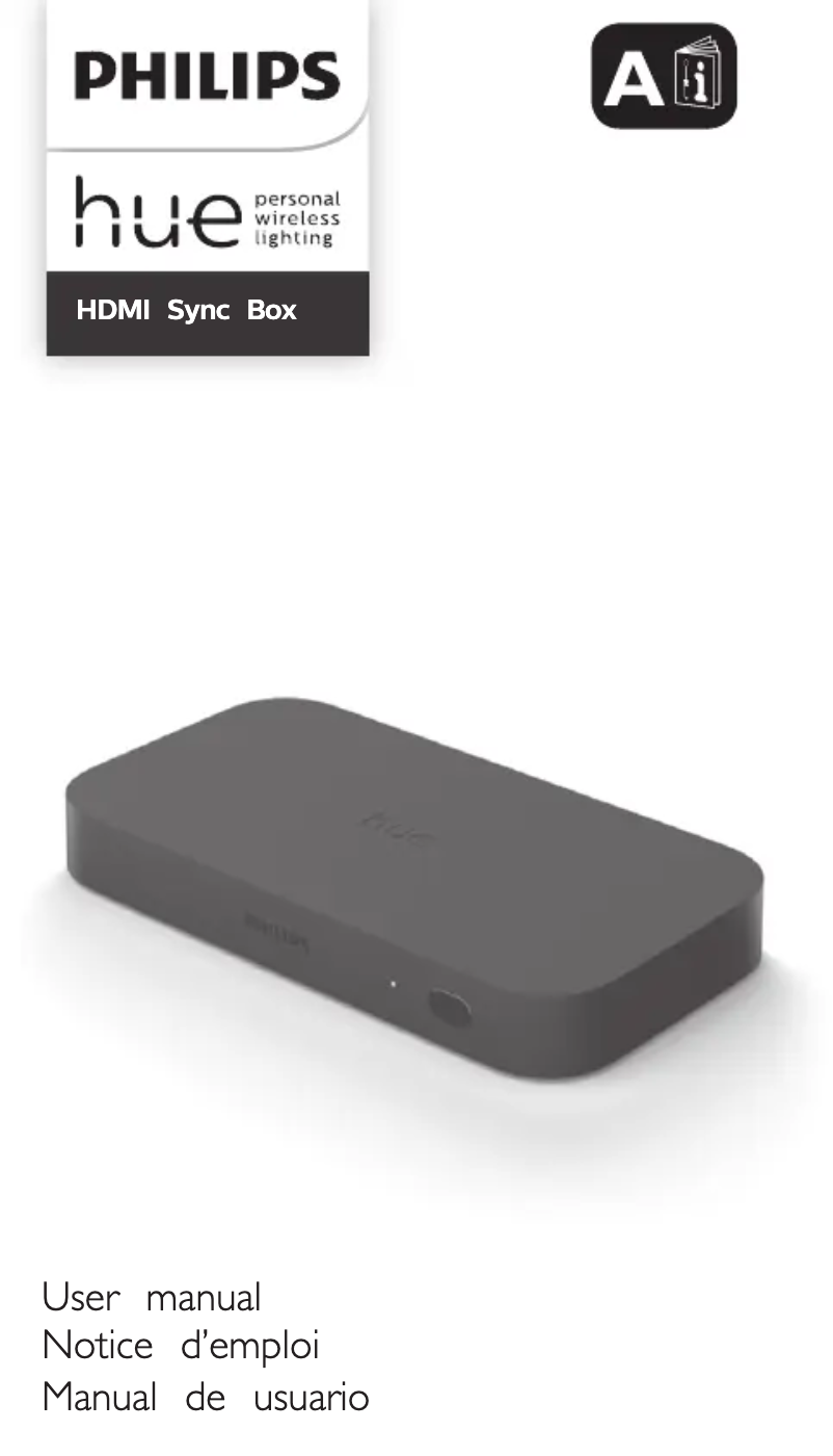 Page 1 of the manual User Manual Philips Hue Play HDMI Sync Box