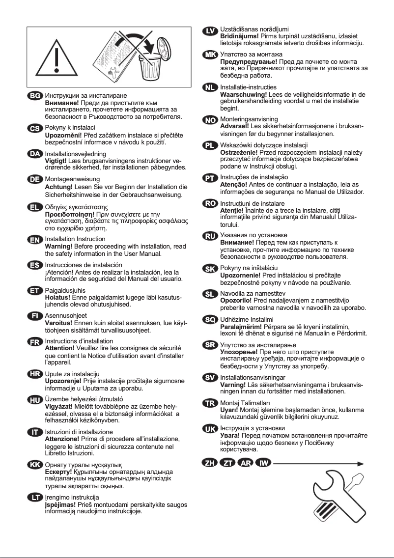 Page 1 de la notice Manuel utilisateur Electrolux EW6T437A
