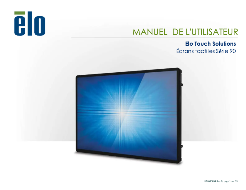 Página 1 del manual Manual de usuario Elo 2494L