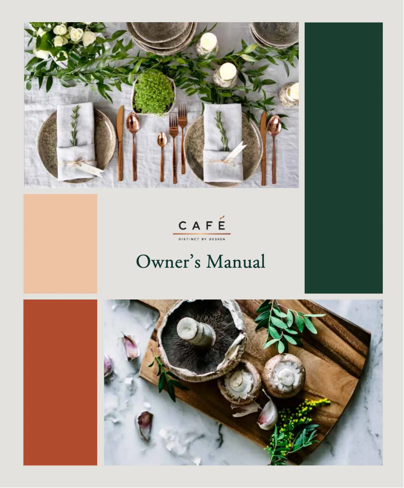 Page n°1 - Manuel utilisateur GE Café CTS92DM2NS5