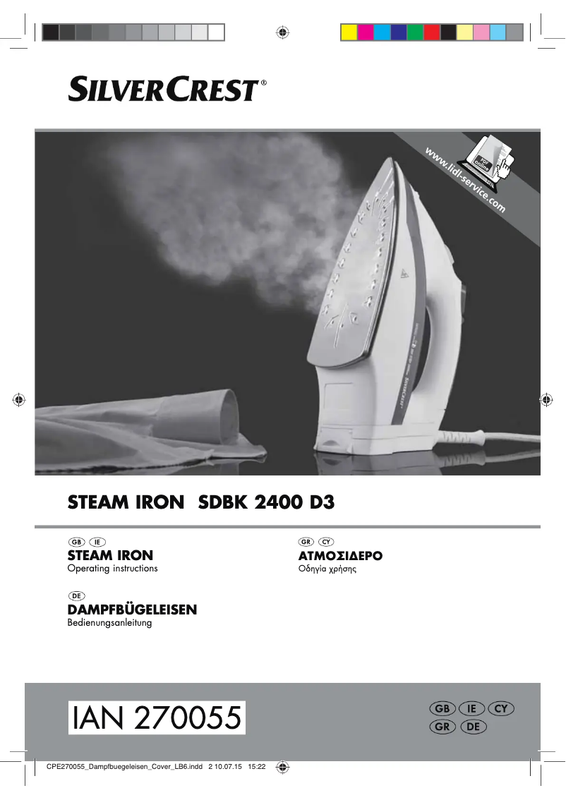 Page 1 de la notice Manuel utilisateur SilverCrest SDBK 2400 D3