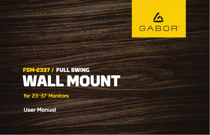 Page 1 de la notice Manuel utilisateur Gabor FSM-2337