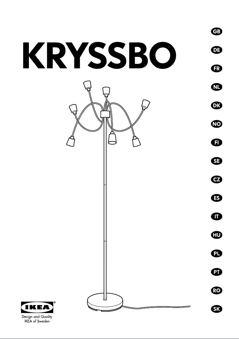 Page 1 de la notice Manuel utilisateur Ikea KRYSSBO